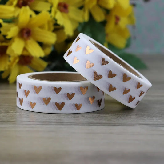 Heart of Gold - Japanese Style Gold Foil Washi Tape