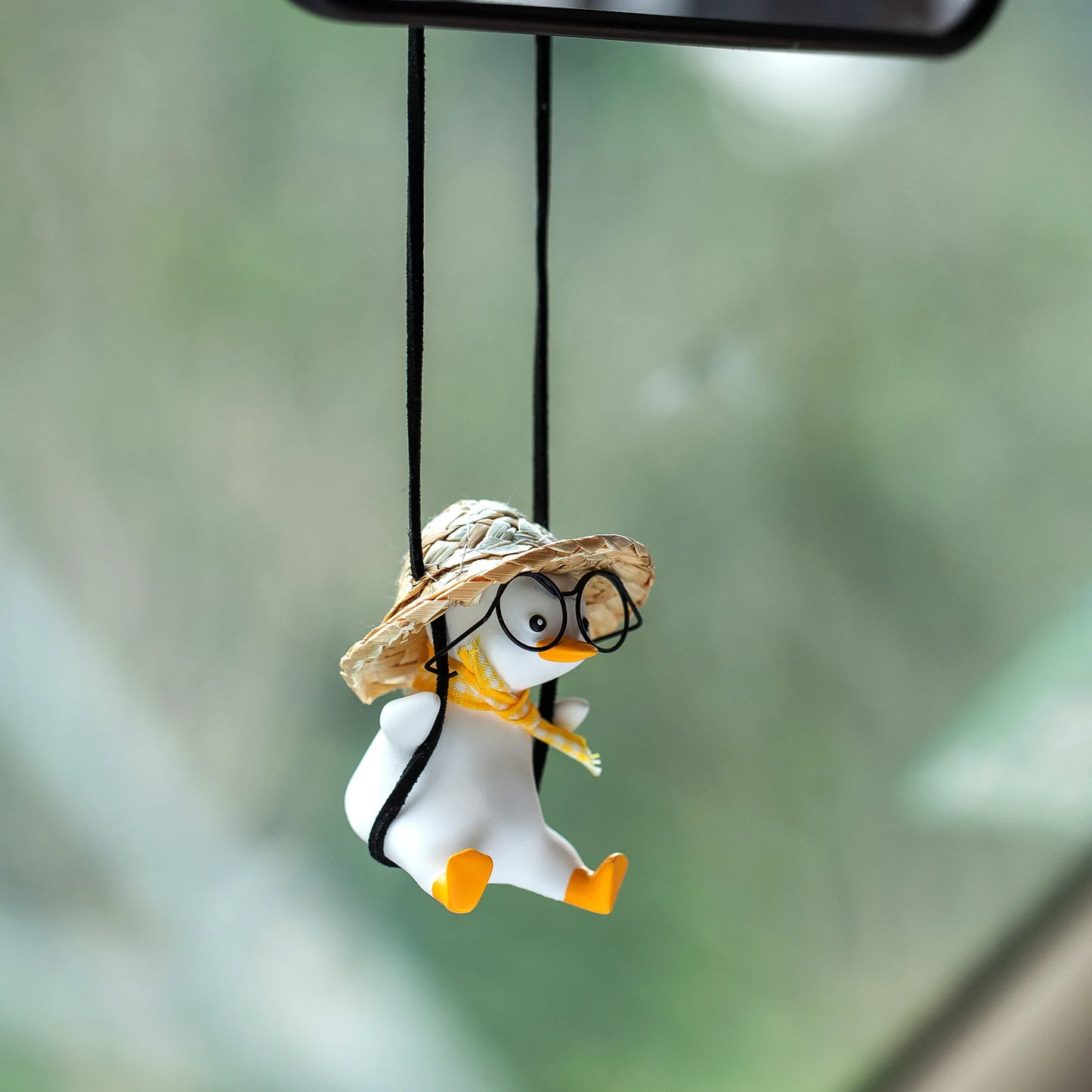 Holiday Swing Duck - Car Pendant