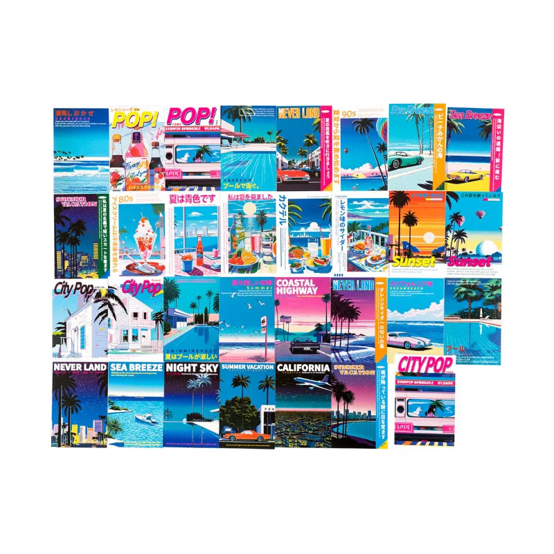 City Pop - Retro Postcard Set