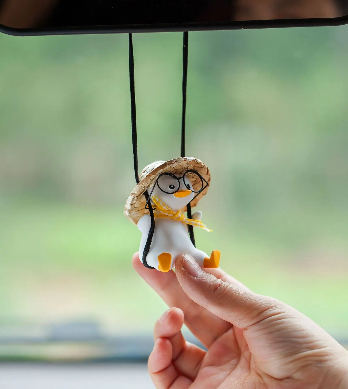 Holiday Swing Duck - Car Pendant